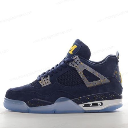 Cheap Shoes Nike Air Jordan 4 Retro ‘Dark Blue Golden White’ 1036660