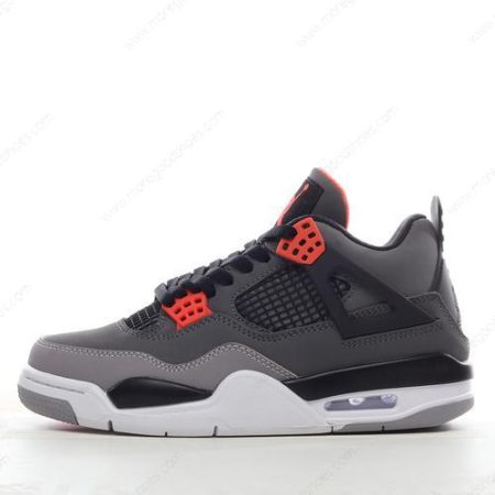Cheap Shoes Nike Air Jordan 4 Retro ‘Grey Black Orange’ DH6927-061