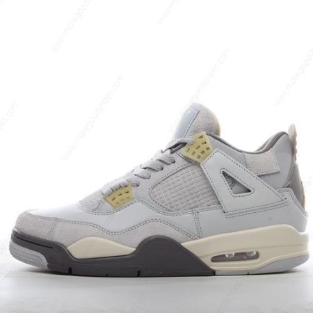 Cheap Shoes Nike Air Jordan 4 Retro ‘Grey White Yellow’ DV3742-021