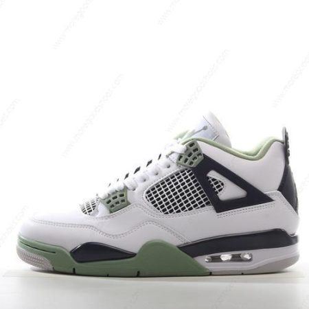 Cheap Shoes Nike Air Jordan 4 Retro ‘White Black Green’