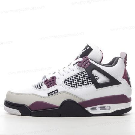 Cheap Shoes Nike Air Jordan 4 Retro ‘White Black Grey Purple’ CZ5624-100