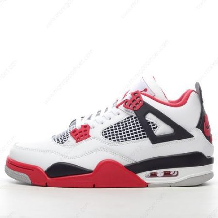 Cheap Shoes Nike Air Jordan 4 Retro ‘White Black Grey Red’ DC7770-160