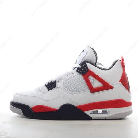Cheap Shoes Nike Air Jordan 4 Retro ‘White Black Red’ BQ7669-161