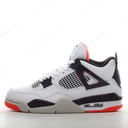 Cheap Shoes Nike Air Jordan 4 Retro ‘White Black Red Orange’ 308497-116