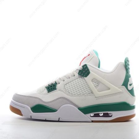 Cheap Shoes Nike Air Jordan 4 Retro ‘White Grey Green’ DR5415-103