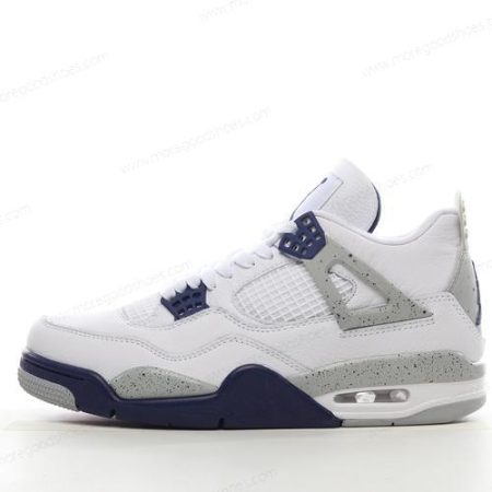 Cheap Shoes Nike Air Jordan 4 Retro ‘White Navy Grey Red’ DH6927-140
