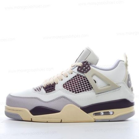 Cheap Shoes Nike Air Jordan 4 Retro ‘White Purple Brown’ Q490418-100
