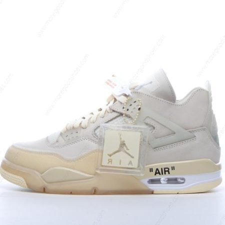 Cheap Shoes Nike Air Jordan 4 x Off-White ‘White Khaki’ CV9388-100