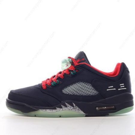 Cheap Shoes Nike Air Jordan 5 Retro ‘Black Red Silver’ DM4640-036