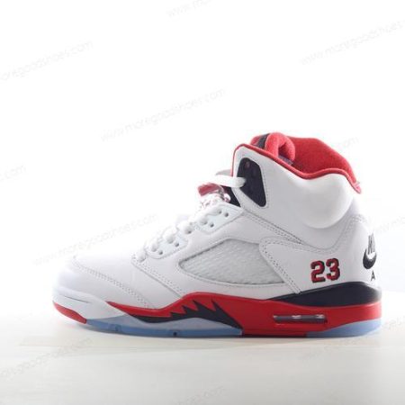 Cheap Shoes Nike Air Jordan 5 Retro ‘White Red Black’ 136027-120