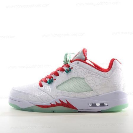 Cheap Shoes Nike Air Jordan 5 Retro ‘White Red Green’