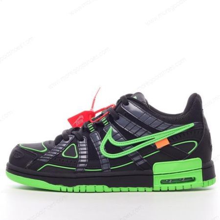 Cheap Shoes Nike Air Rubber Dunk Low ‘Black White Green’ CU6015-001