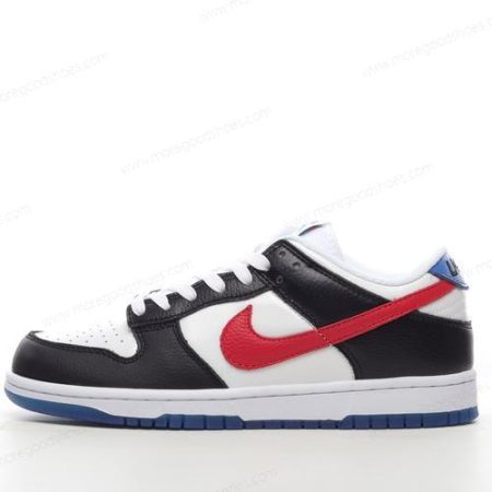 Cheap Shoes Nike Dunk Low ‘Black White Red Blue’ DM7708-100