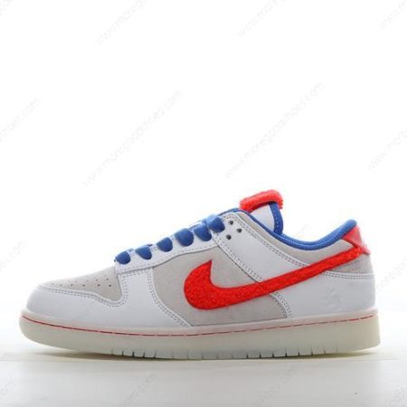Cheap Shoes Nike Dunk Low Retro PRM ‘White Red Blue’ FD4203-161