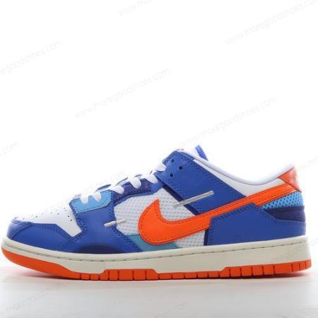 Cheap Shoes Nike Dunk Low Scrap ‘Blue White Orange’ DM0128-100