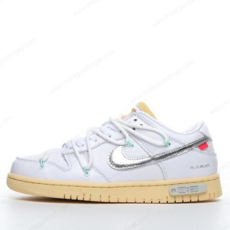 Cheap Shoes Nike Dunk Low x Off-White ‘White Silver’ DM1602-127