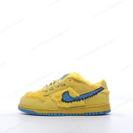 Cheap Shoes Nike SB DUNK LOW PRO QS Three Bear Pack GS Kids ‘Yellow Blue’