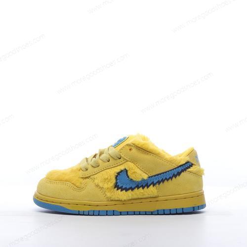 Cheap Shoes Nike SB DUNK LOW PRO QS Three Bear Pack GS Kids Yellow Blue