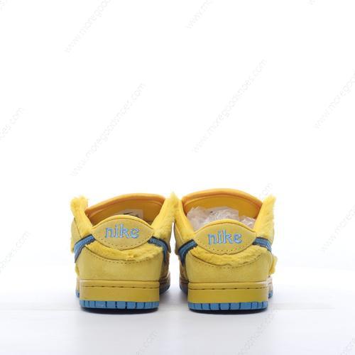 Cheap Shoes Nike SB DUNK LOW PRO QS Three Bear Pack GS Kids Yellow Blue