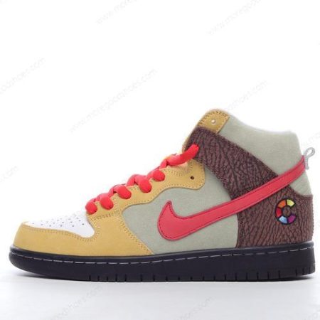 Cheap Shoes Nike SB Dunk High ‘Brown Red’ CZ2205-700