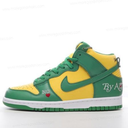 Cheap Shoes Nike SB Dunk High ‘Green White Yellow’ DN3741-700